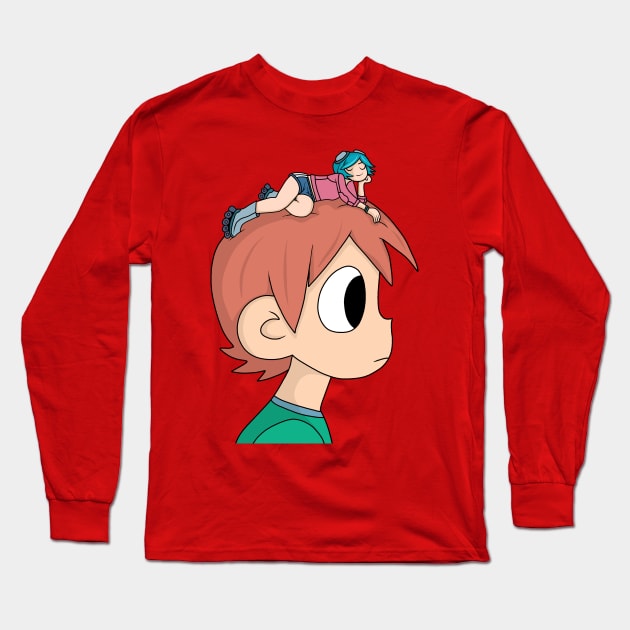 Scott Pilgrim vs The World Long Sleeve T-Shirt by valentinahramov